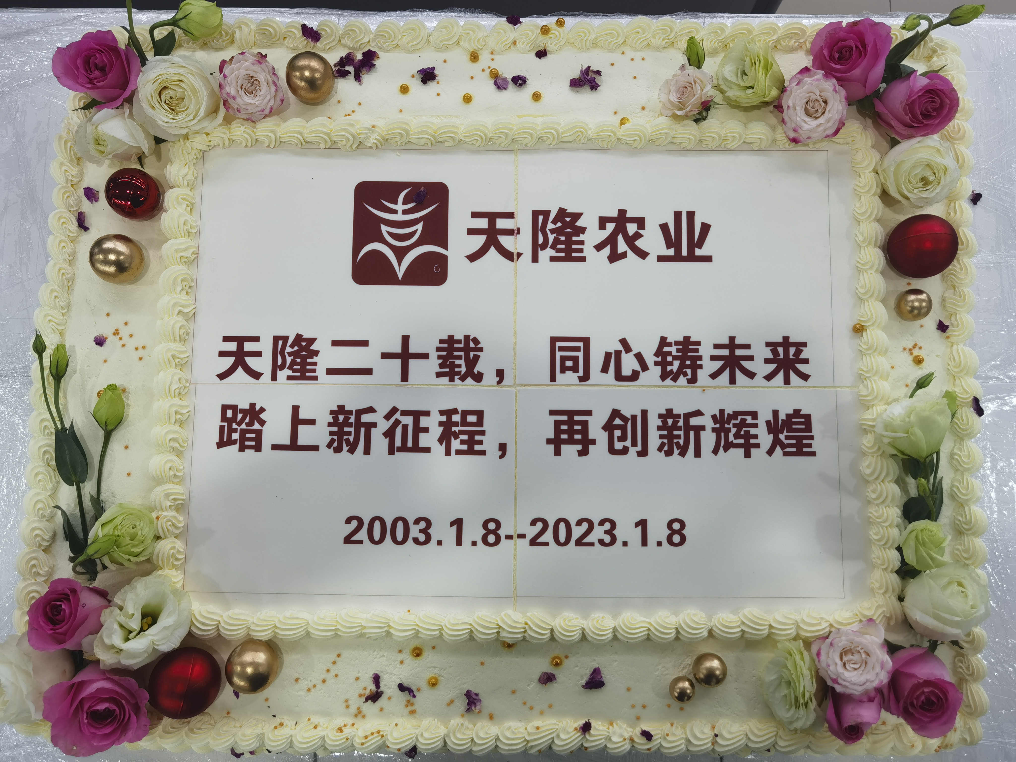 盛大道贺天隆公司建立20周年